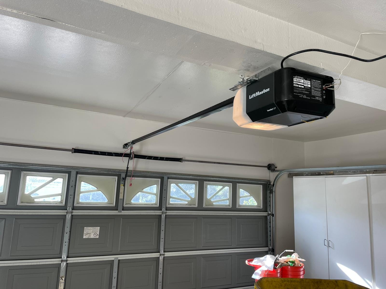 Garage door opener installation